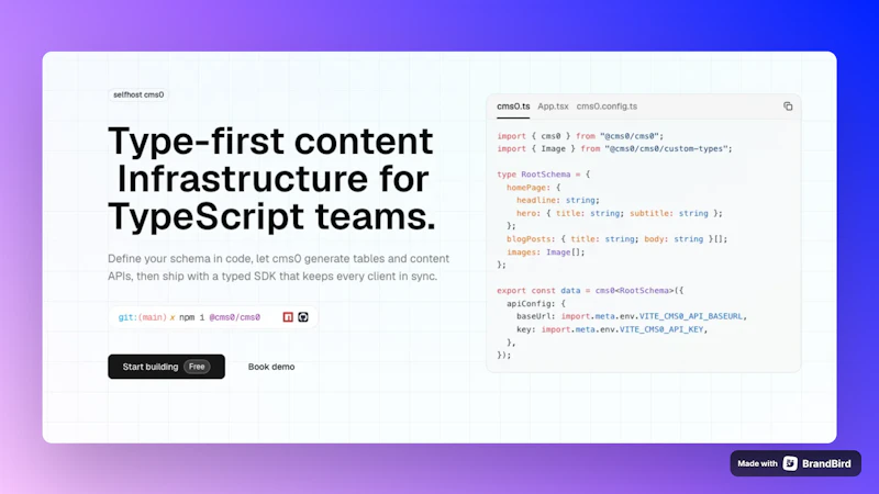 cms0 (headless cms) screenshot 2