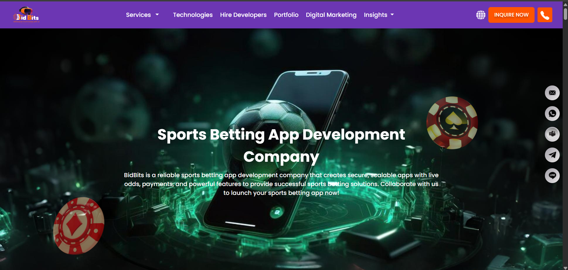 Sports Betting App Development Company - Main product screenshot demonstrating key features and user interface