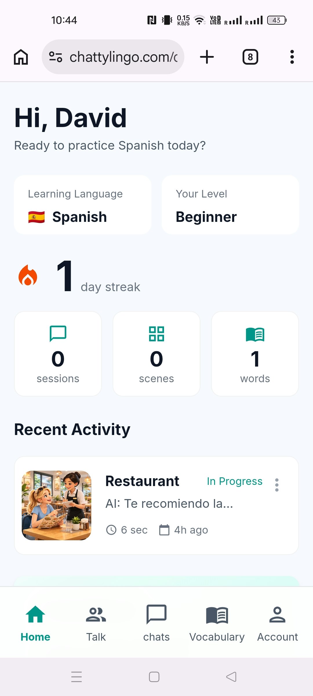 ChattyLingo — Learn Language by Speaking gallery image