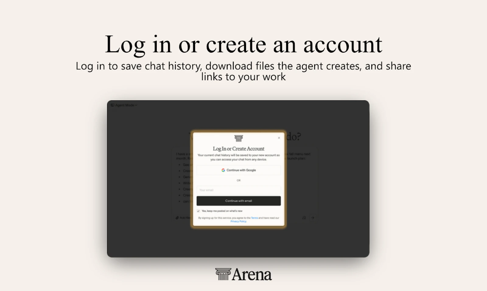 Agent Mode on Arena screenshot 3