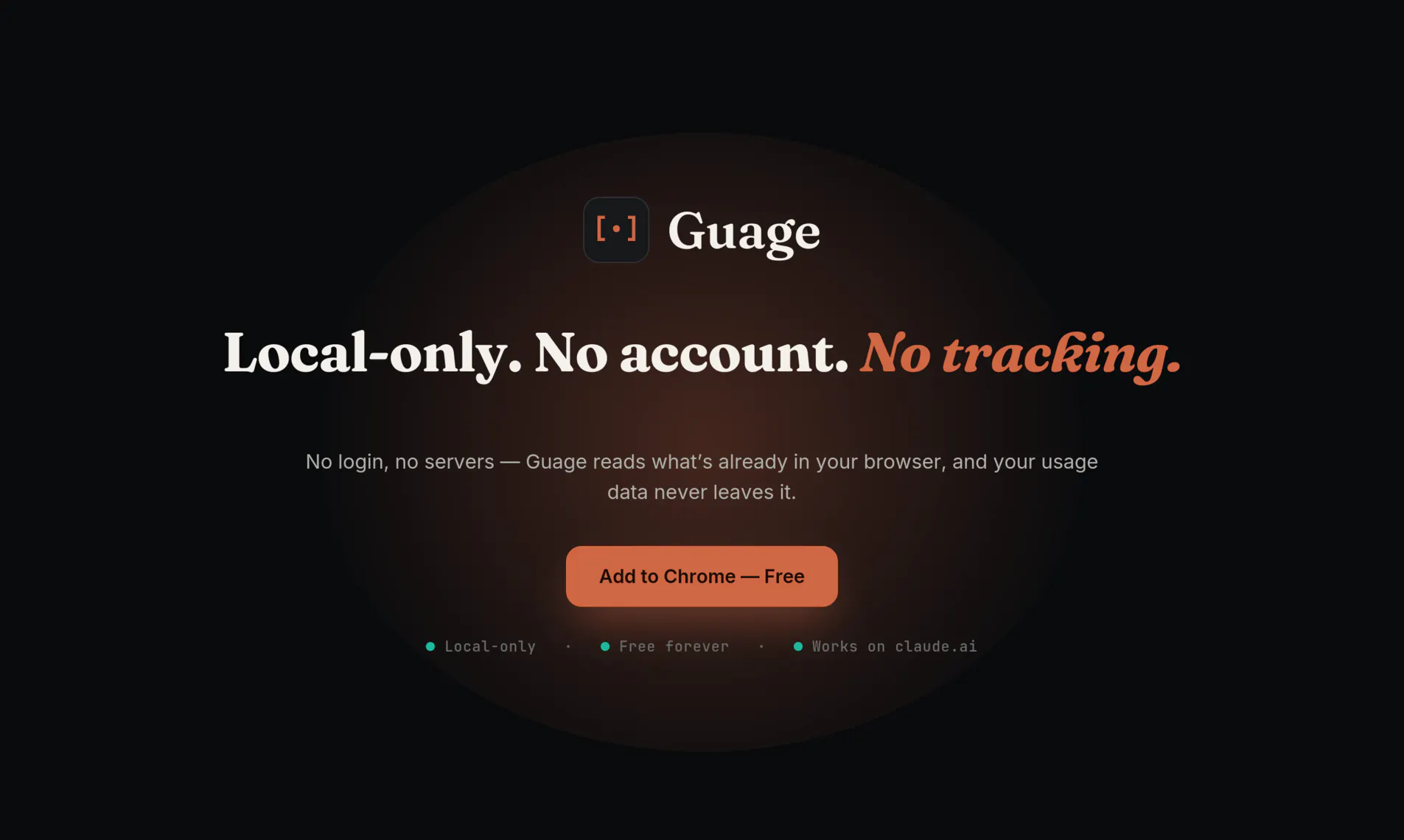 Guage — Claude usage tracker gallery image