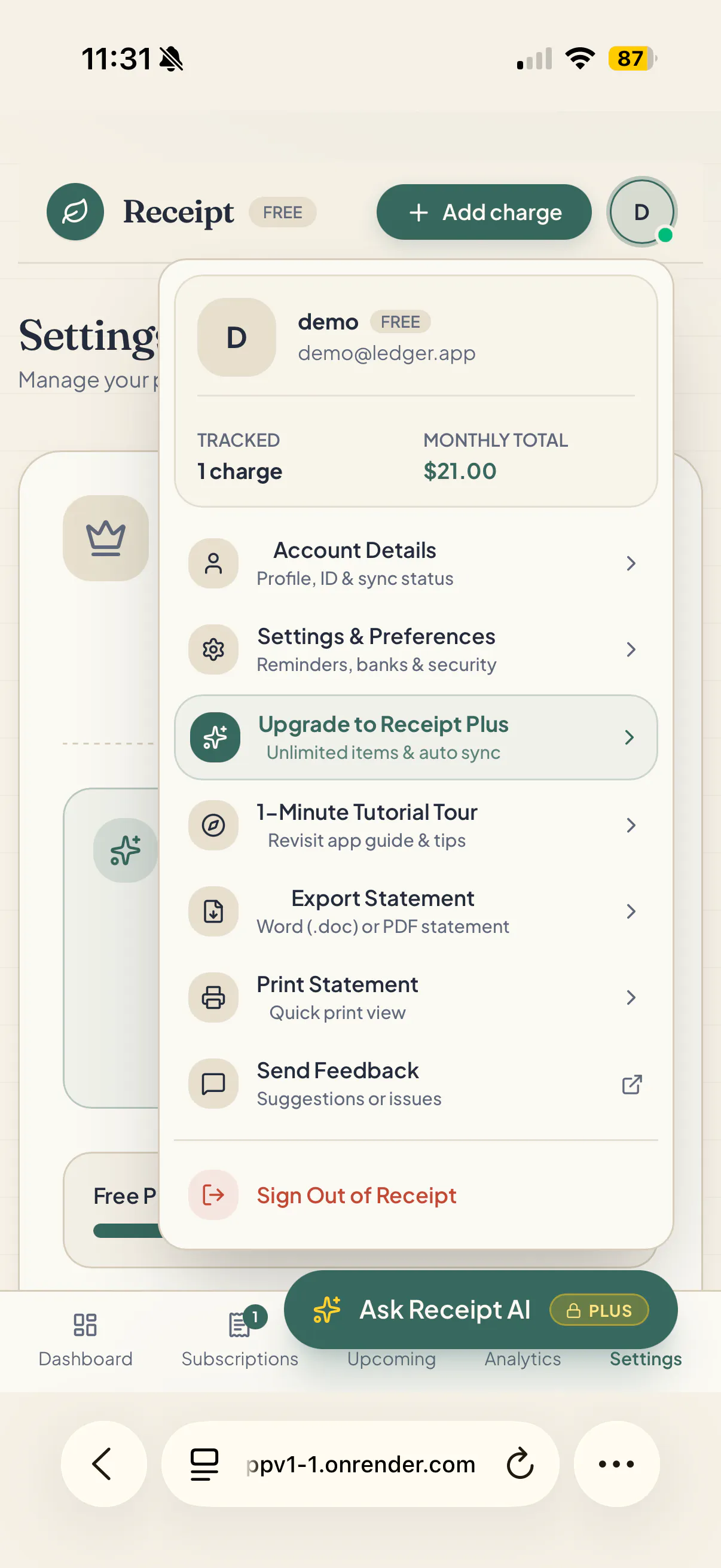 Receipt-Subscription-app gallery image
