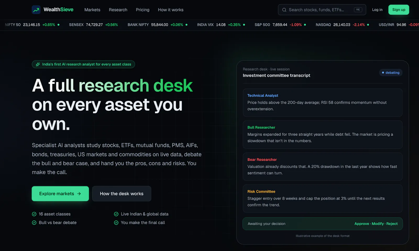 WealthSieve screenshot 2