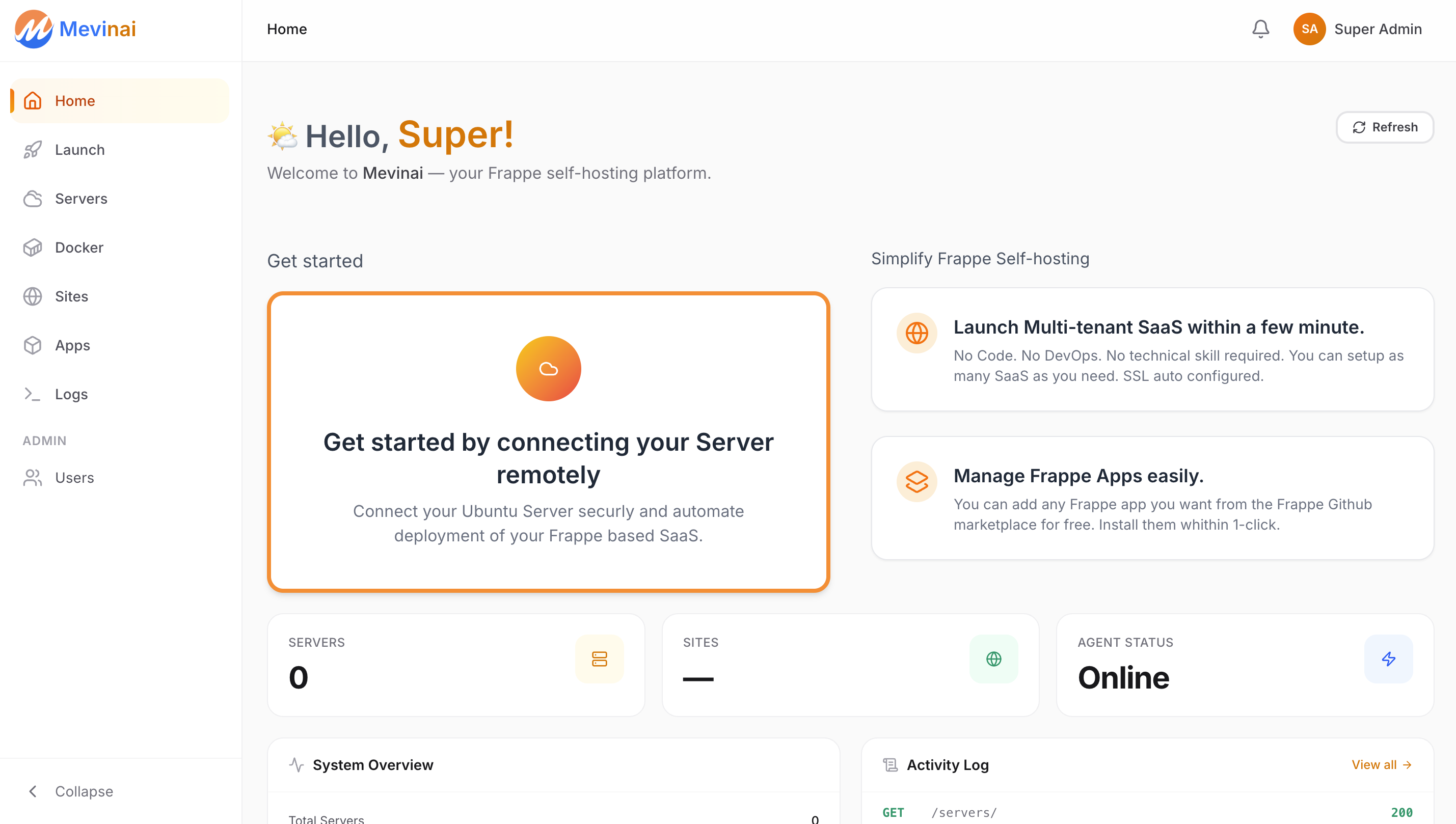 Mevinai - Main product screenshot demonstrating key features and user interface