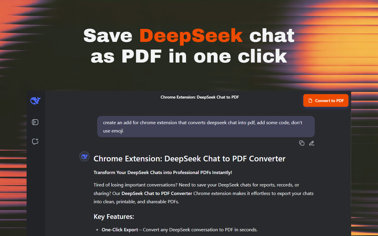 DeepSeek PDF Exporter media 1