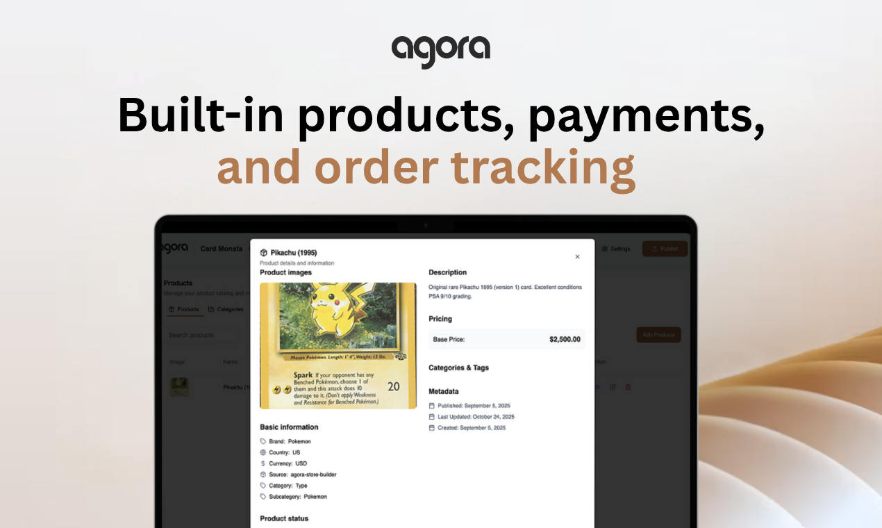 Agora Store Builder - Screenshot 3 preview
