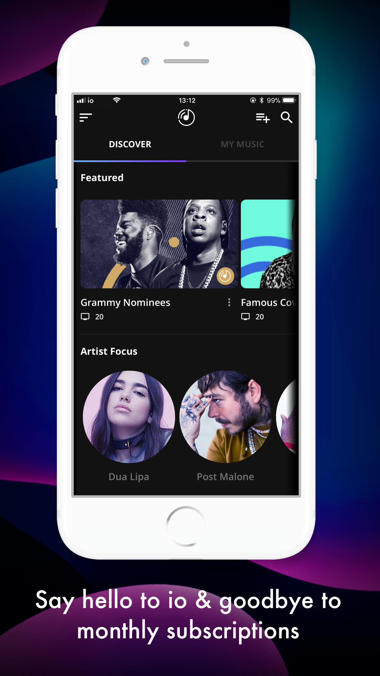 io Music: Unlimited Streaming gallery image