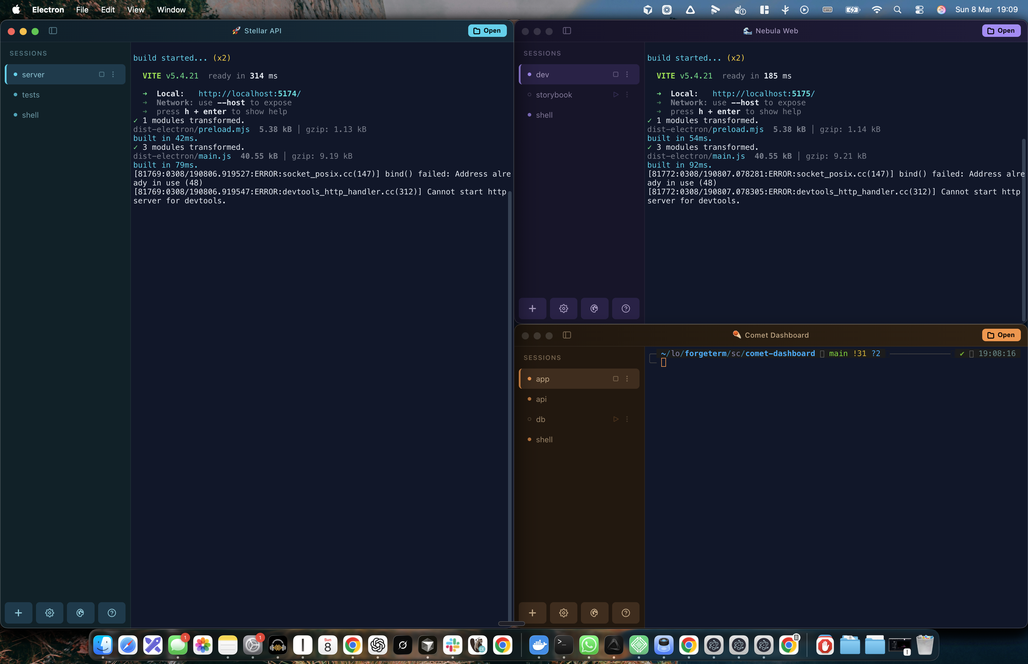 ForgeTerm - Main product screenshot demonstrating key features and user interface