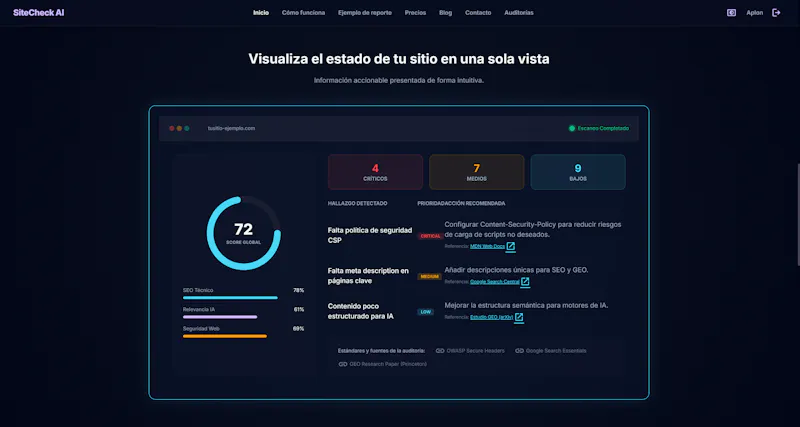 SiteCheck AI screenshot 2