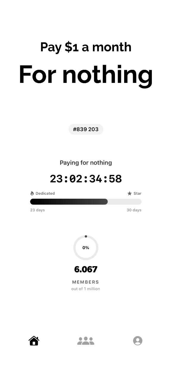 OneAgain - Pay $1 a month for nothing gallery image