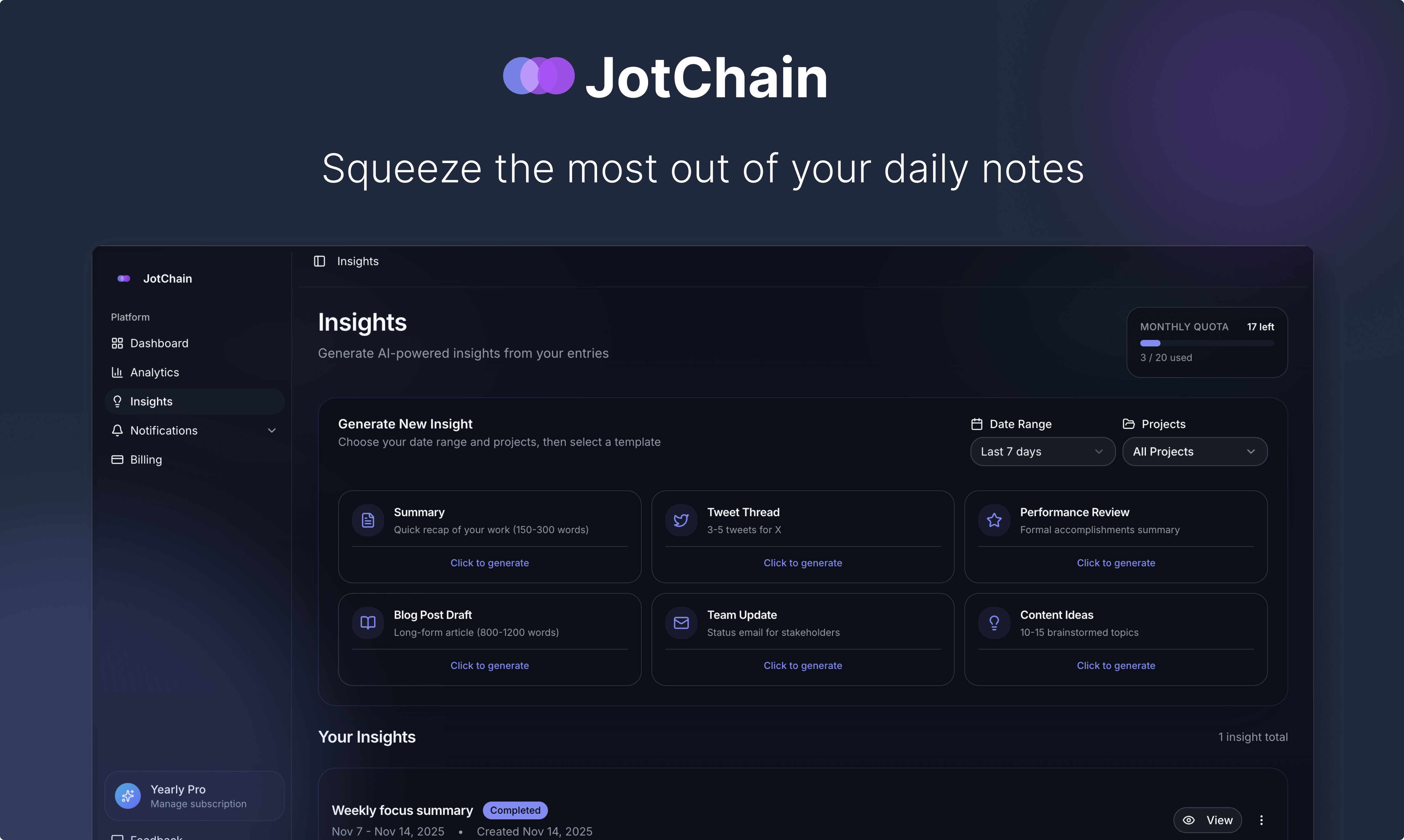JotChain gallery image