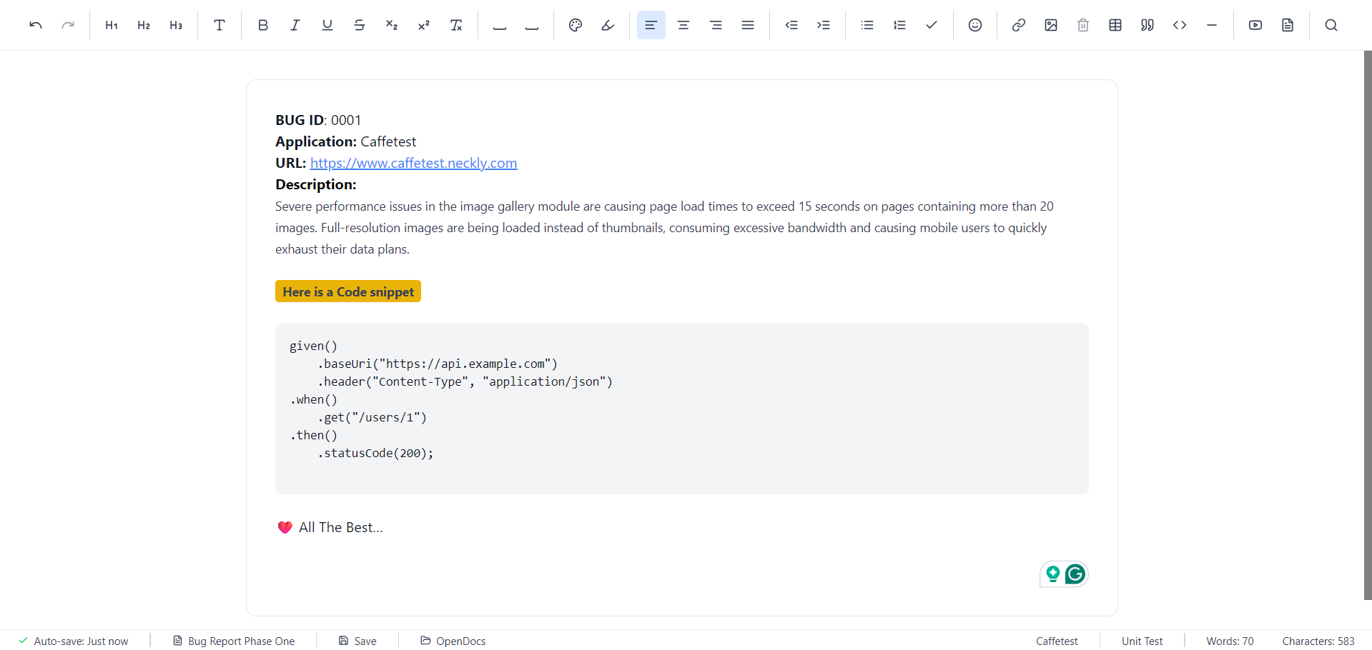Caffetest gallery image