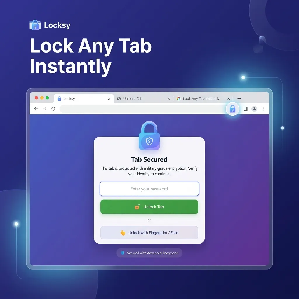 Locksy: Tab Locker & Password Protection gallery image