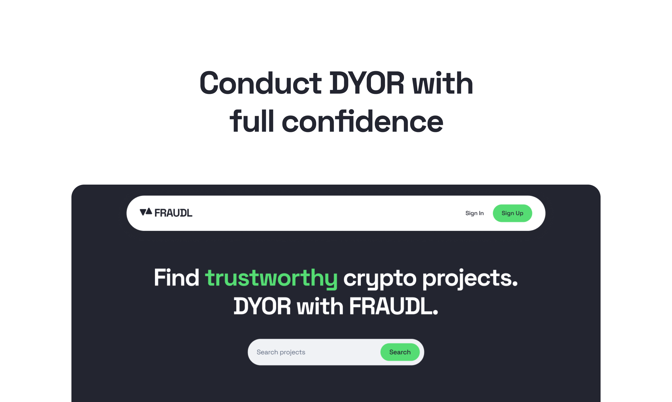startuptile FRAUDL-Your ultimate DYOR companion for crypto projects