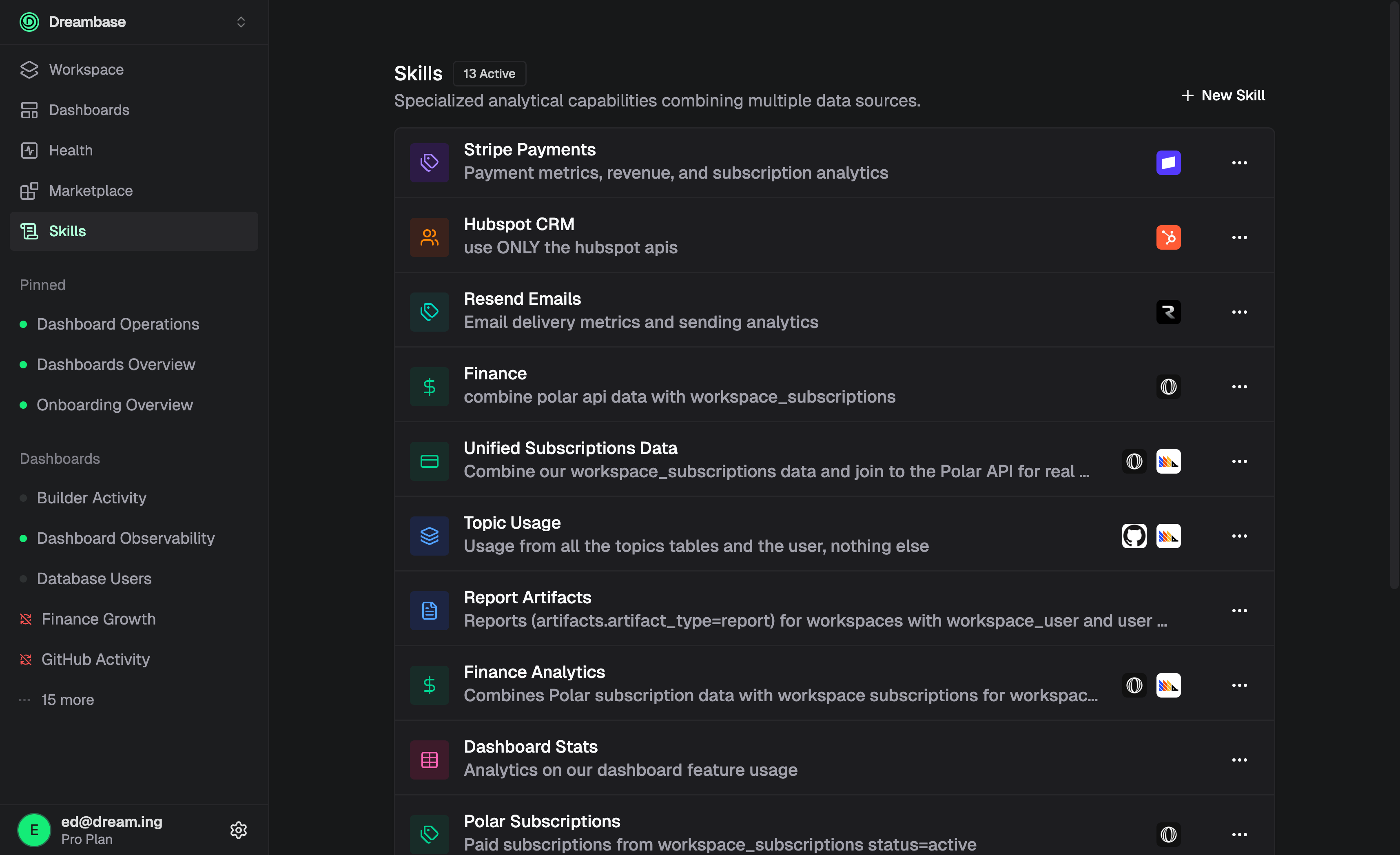 Dreambase Data Agent Skills gallery image