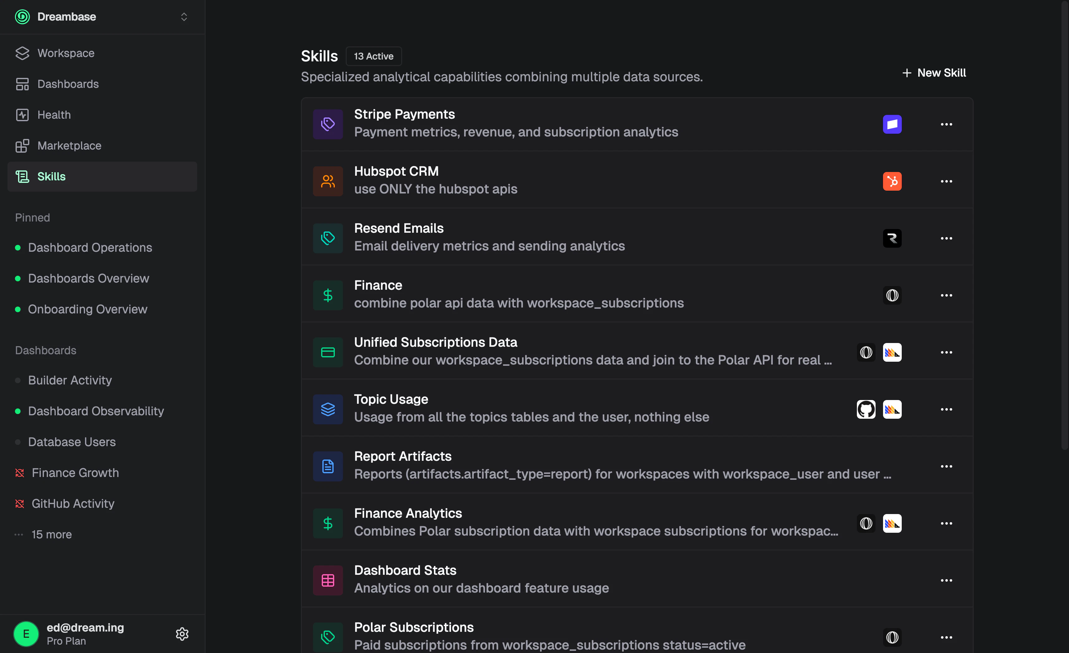 Dreambase Data Agent Skills screenshot 3