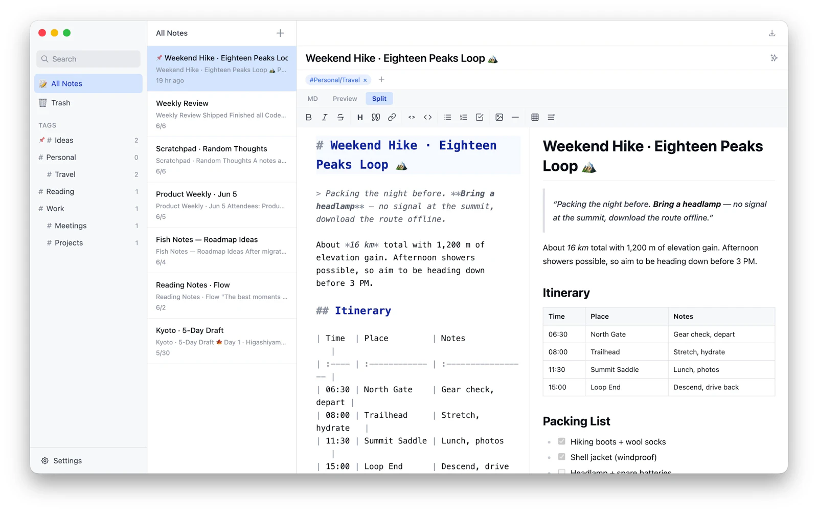 Fish Notes screenshot 1