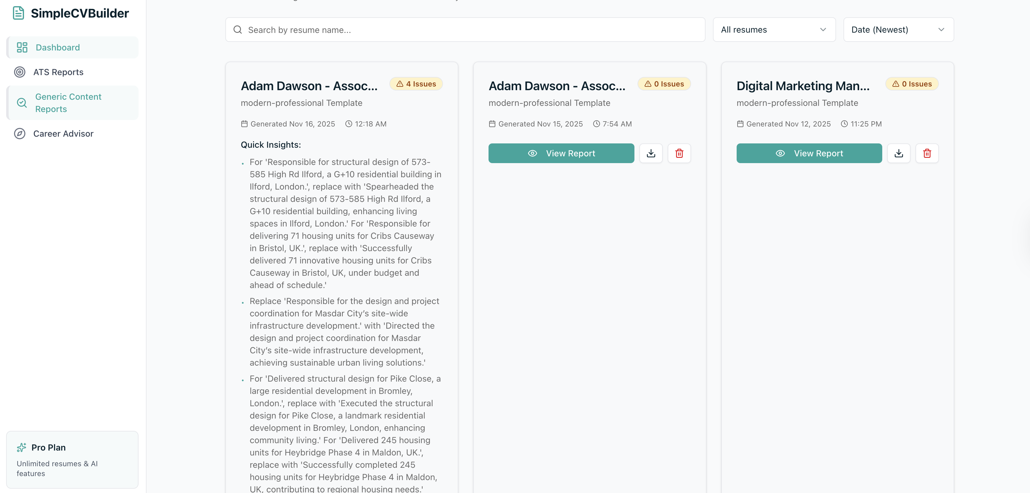SimpleCVBuilder gallery image