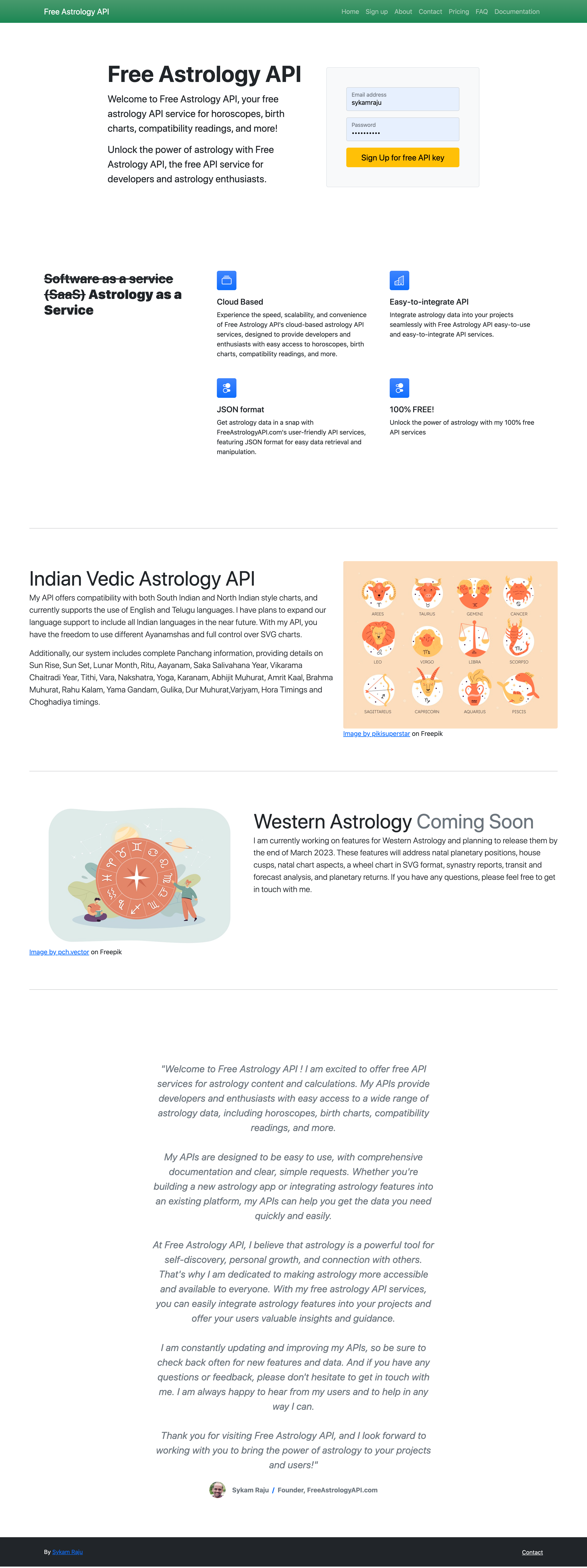 Free Astrology API media 1