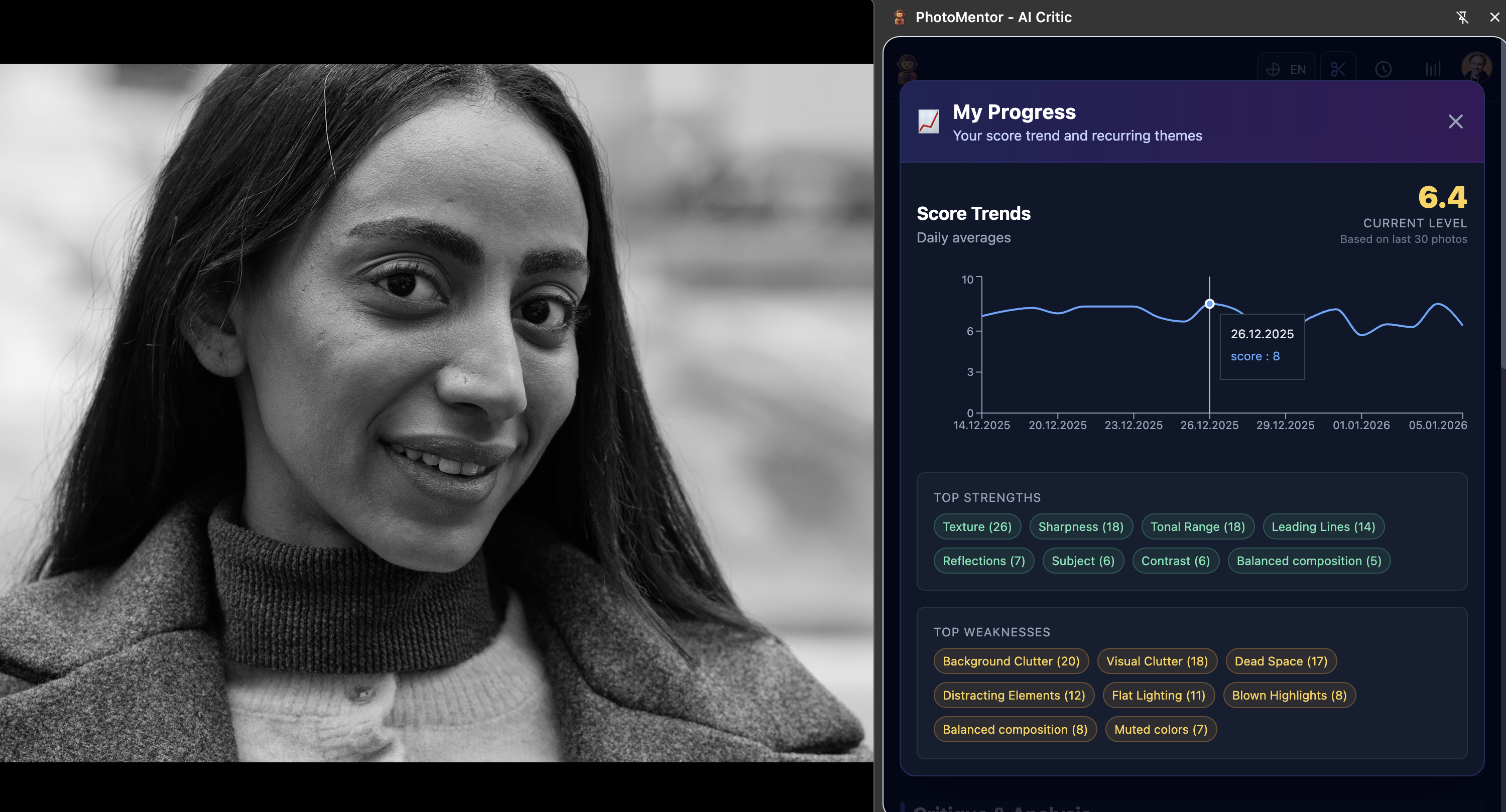 PhotoMentor - Screenshot 4 showing product features and functionality