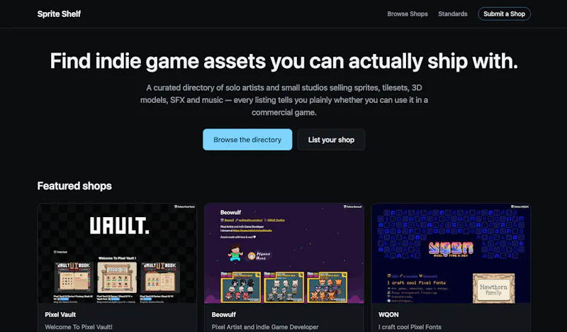 Sprite Shelf screenshot 1