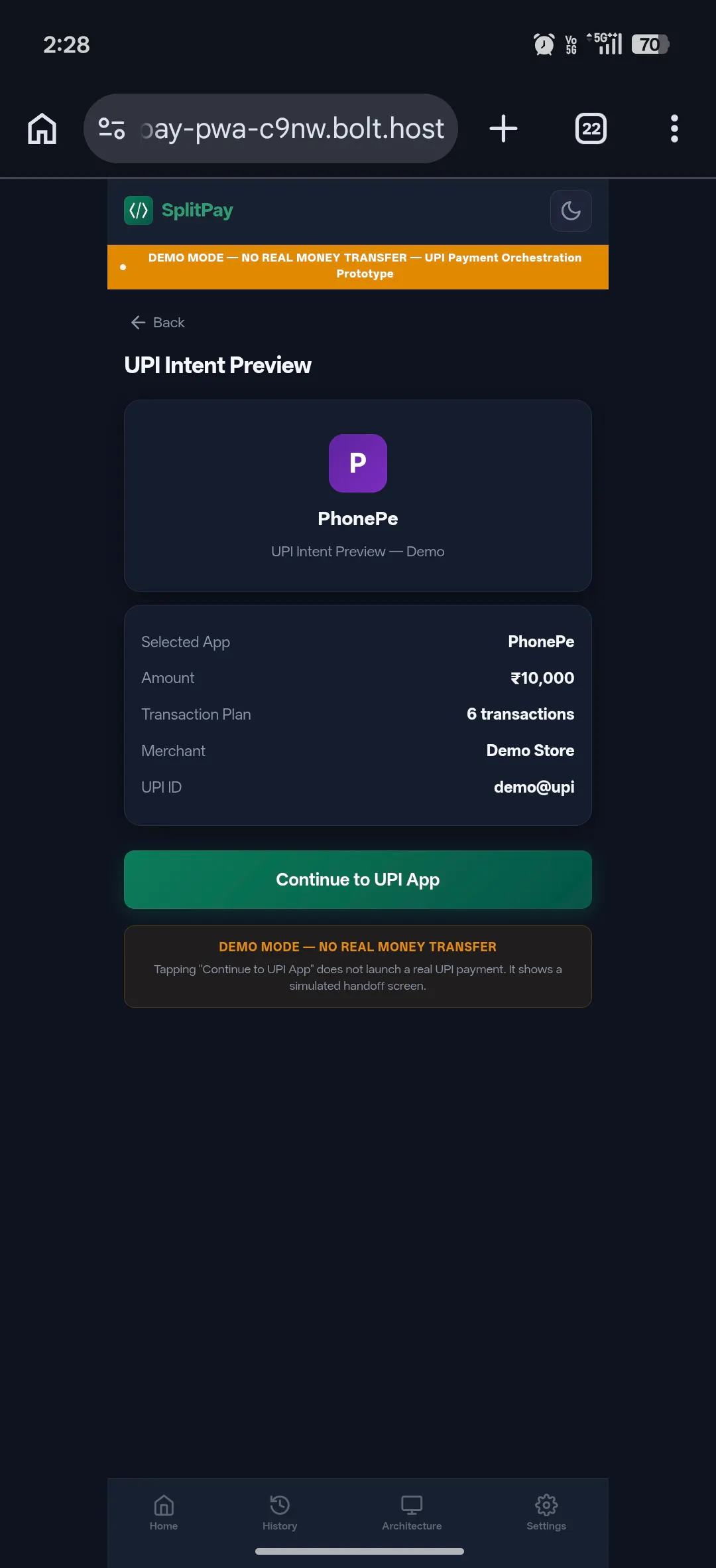 SplitPay — UPI Payment Orchestration gallery image