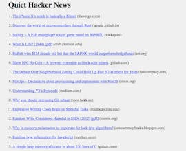 Quiet Hacker News gallery image