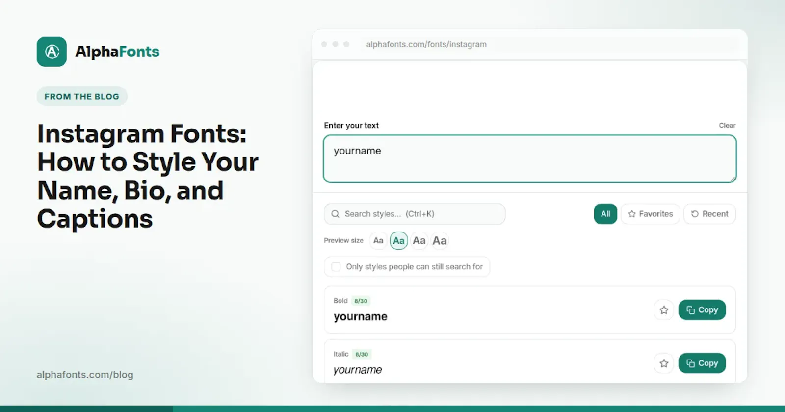 AlphaFonts screenshot 5