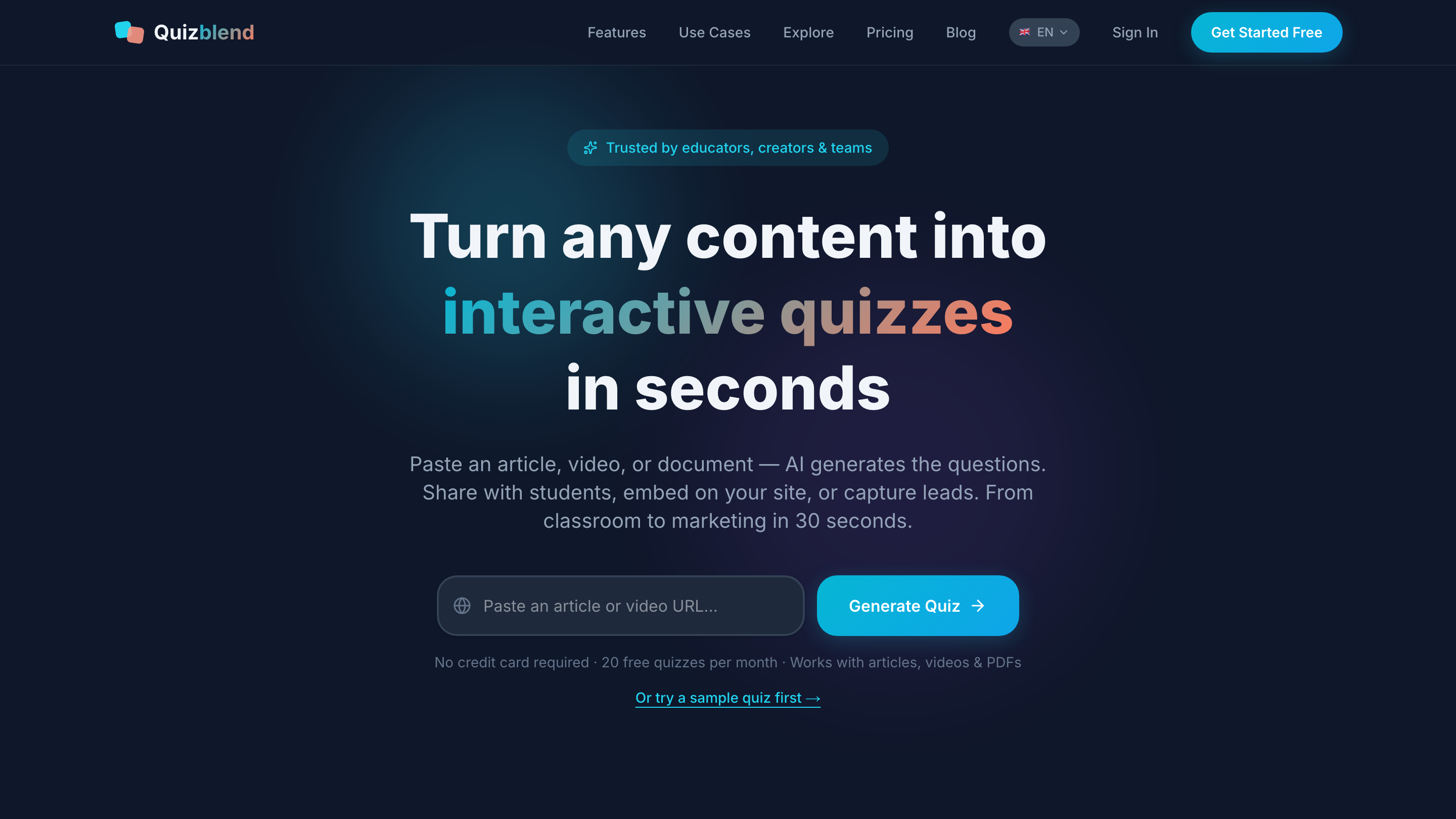 Quizblend gallery image