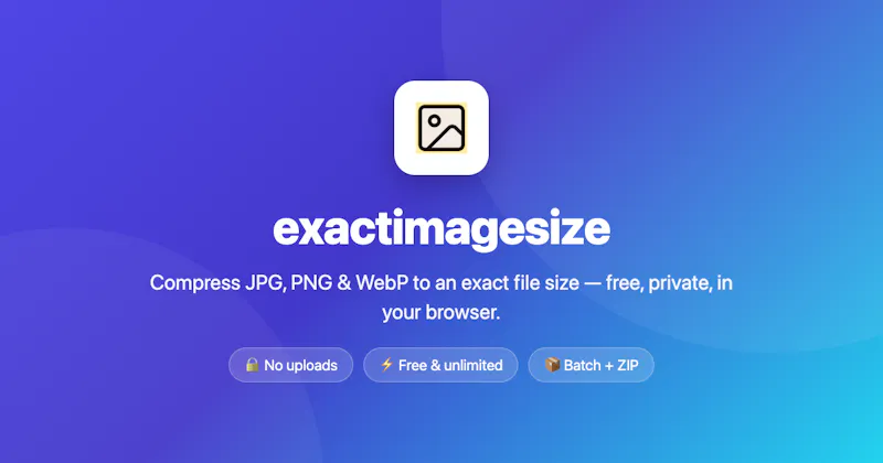 exactimagesize screenshot 1
