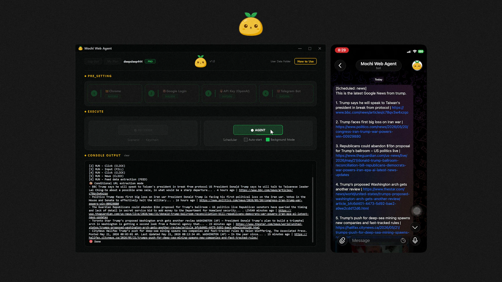 Mochi Web Agent screenshot 5