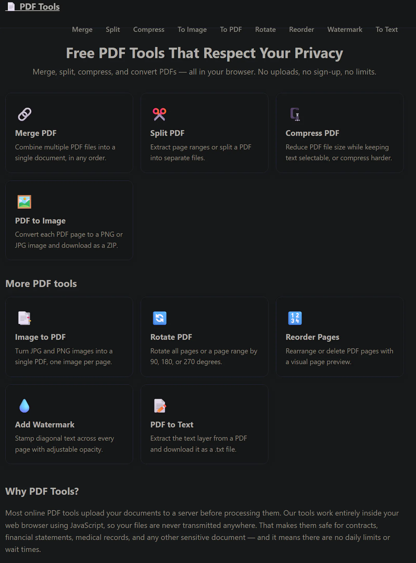 PDF Tools screenshot 2