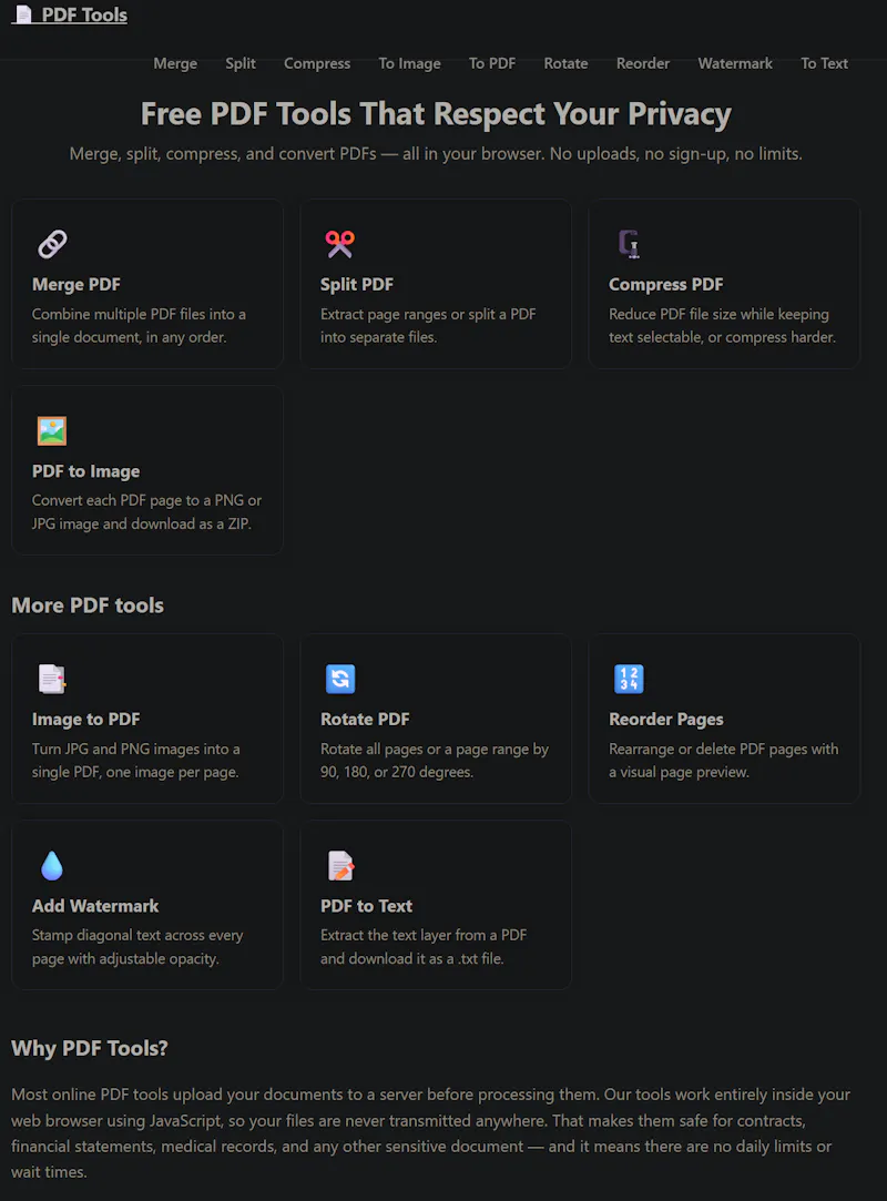 PDF Tools screenshot 2