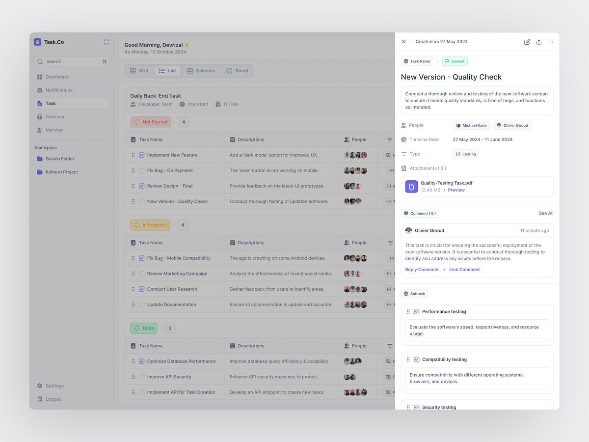 Flowtask - Screenshot 2 showing product features and functionality