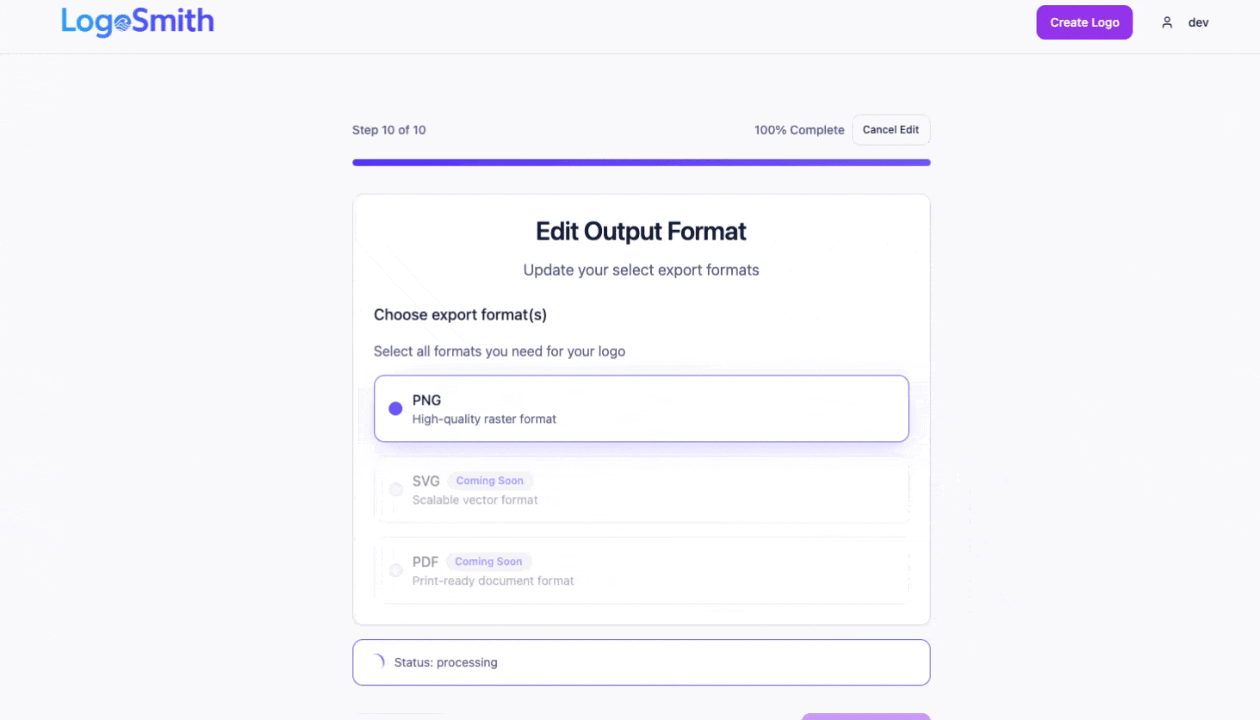 Média Logosmith - Créez un logo pour votre application en quelques secondes 3