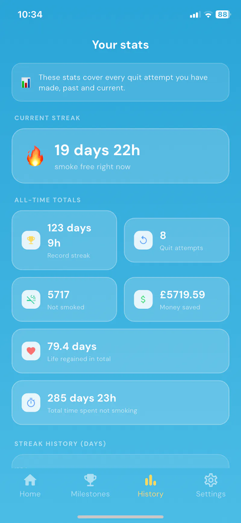 CleanAir - Quit Smoking Tracker screenshot 2