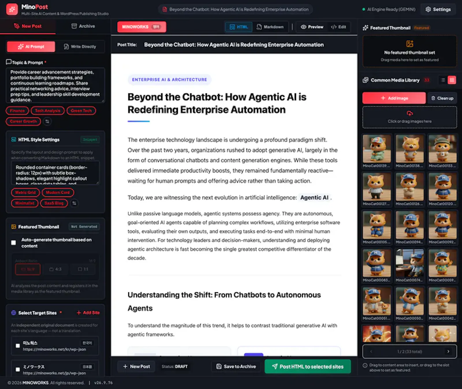 MinoPost screenshot 2