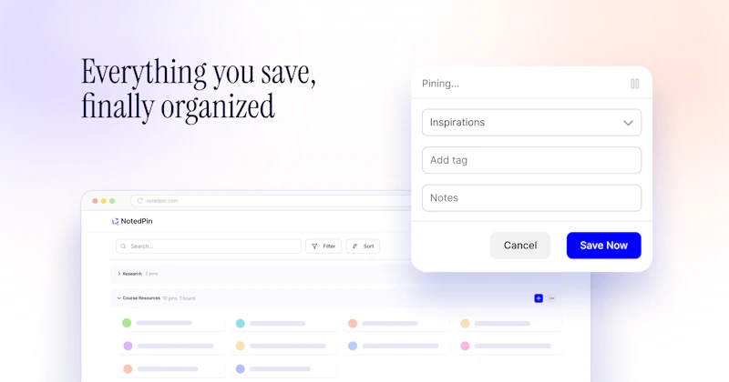 NotedPin - Save and share knowledge  screenshot 2