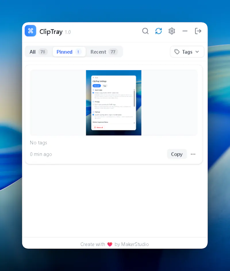 Cliptray screenshot 3