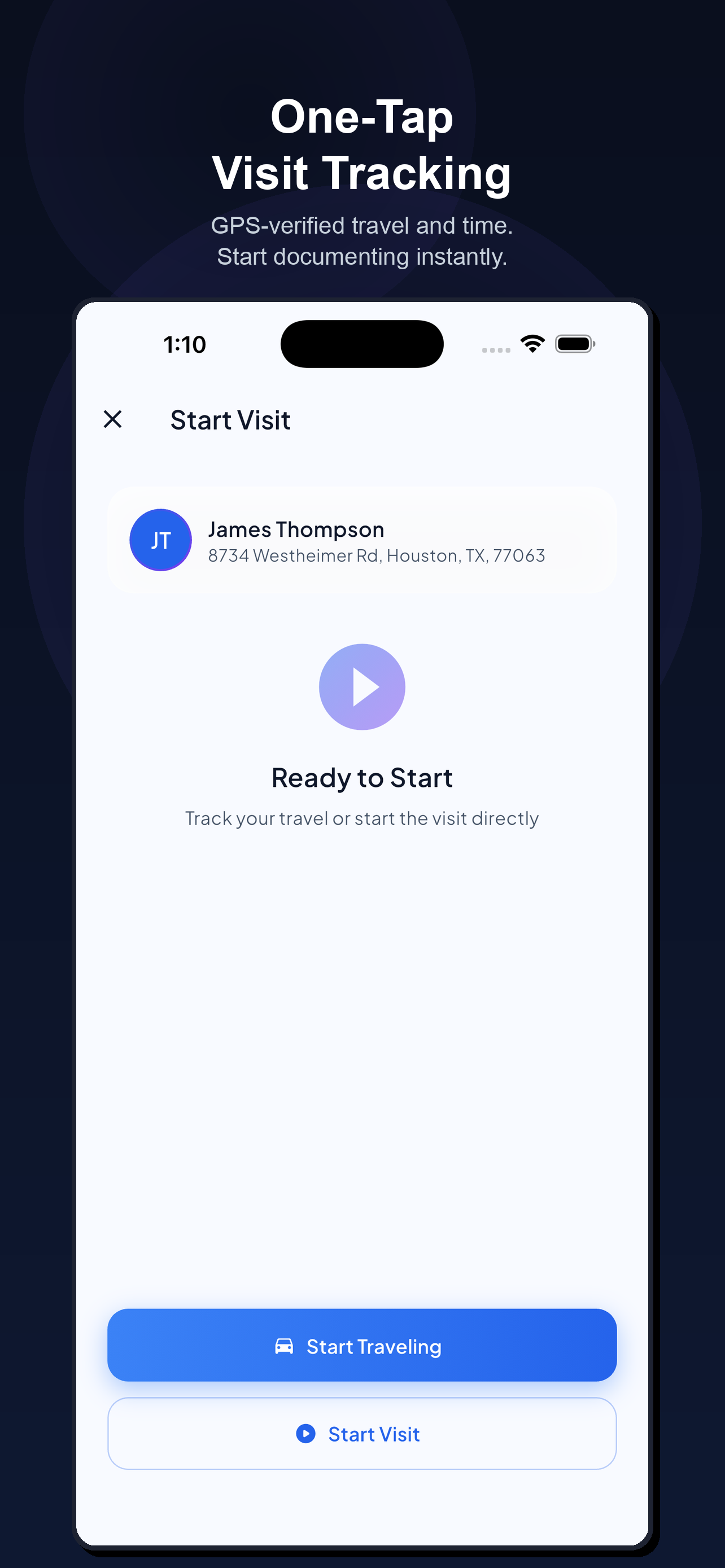 VisitNote AI - Screenshot 2 showing product features and functionality