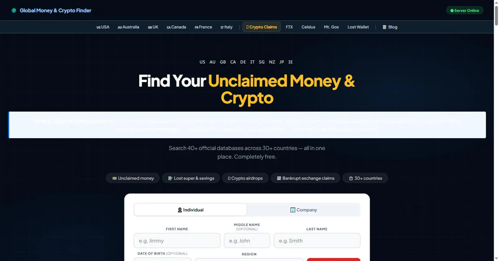 CryptoAndMoneySearch screenshot 1