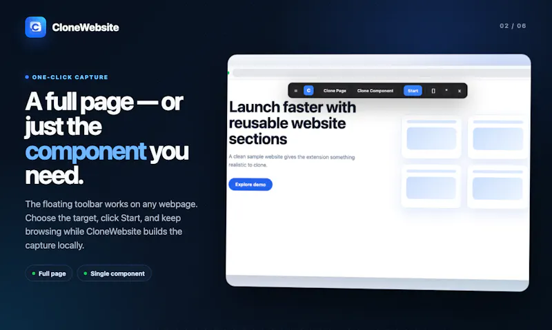 CloneWebsite screenshot 2