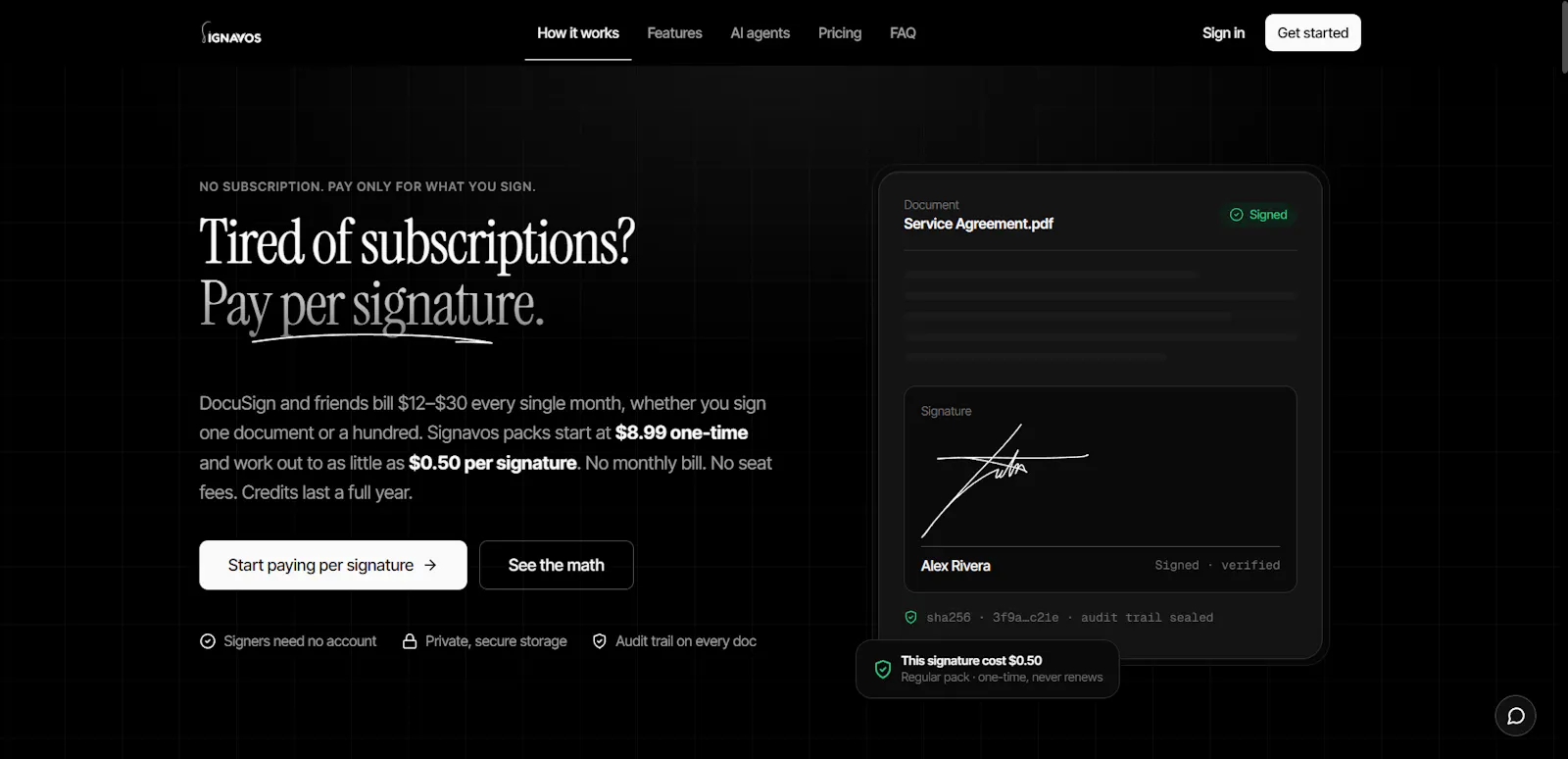 Signavos screenshot 1