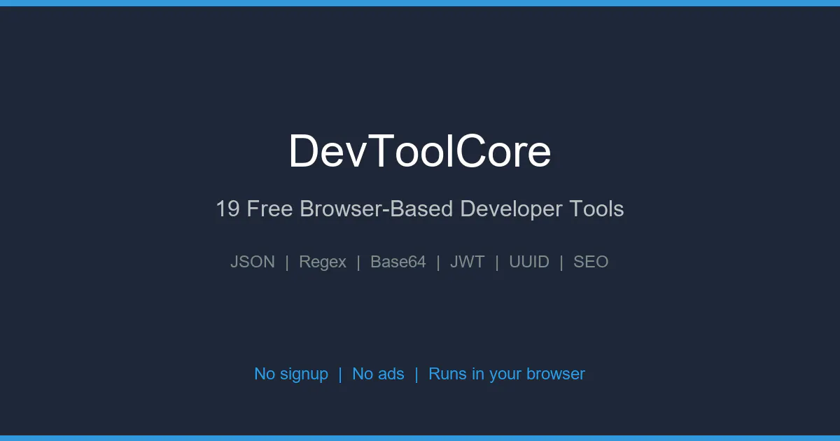 Free Online Developer Tools gallery image