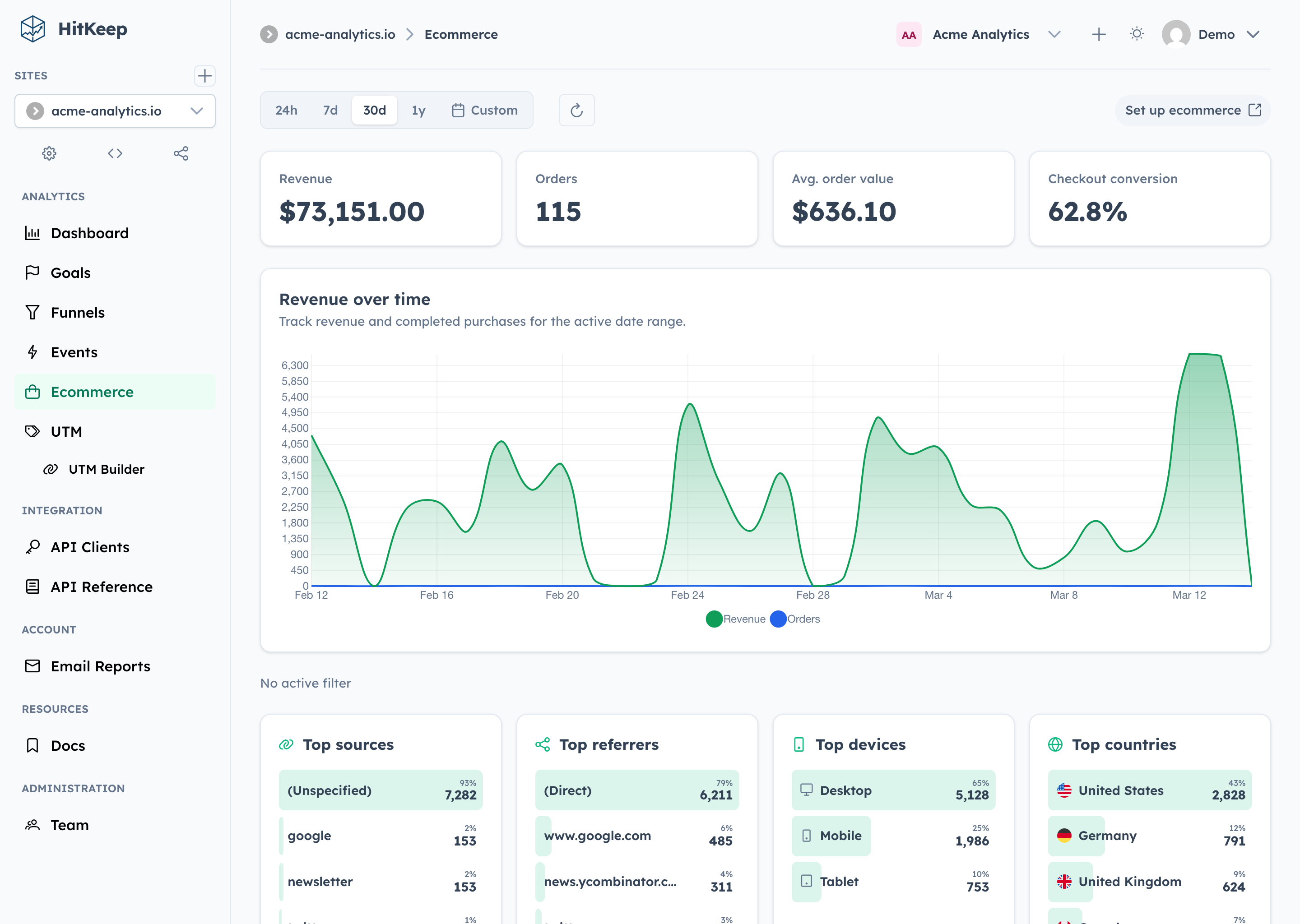 HitKeep - Screenshot 2 showing product features and functionality