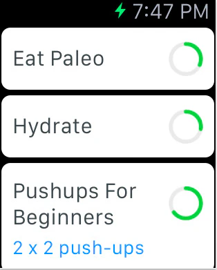 Coach.me for Apple Watch