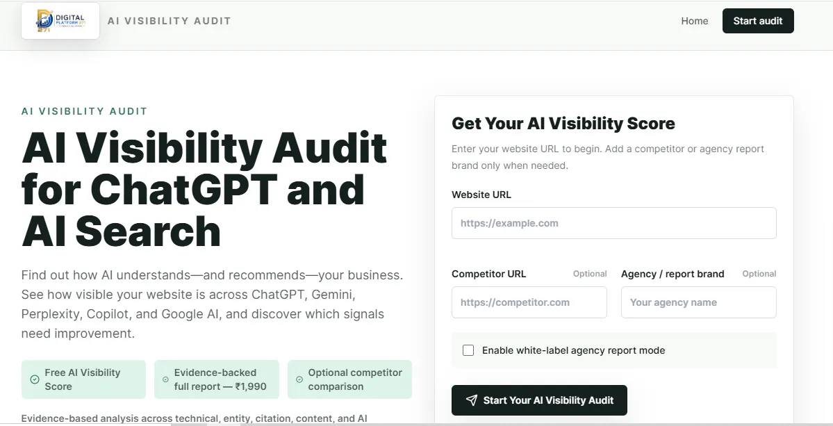 AI Visibility Audit gallery image