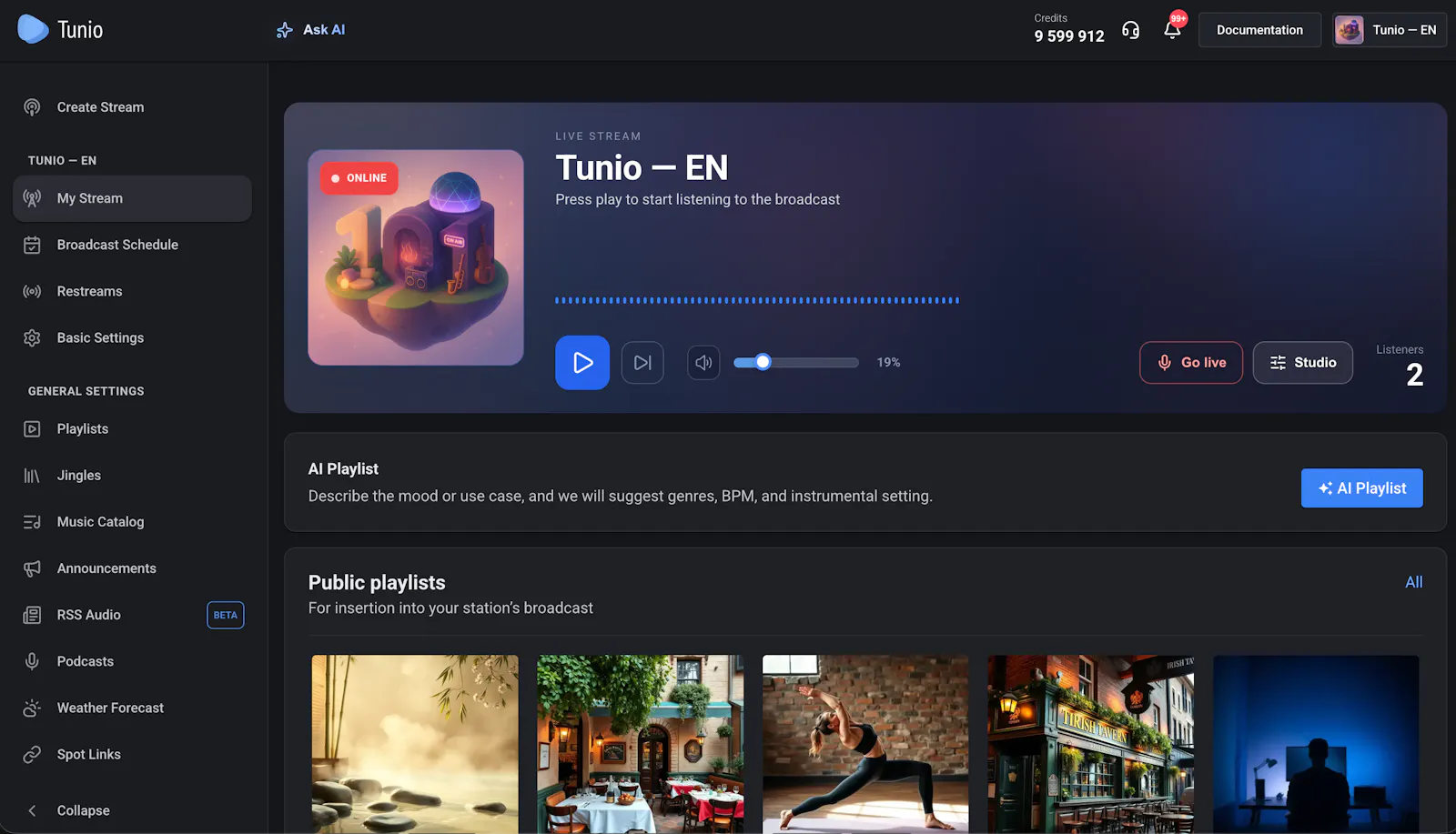 Tunio screenshot 2