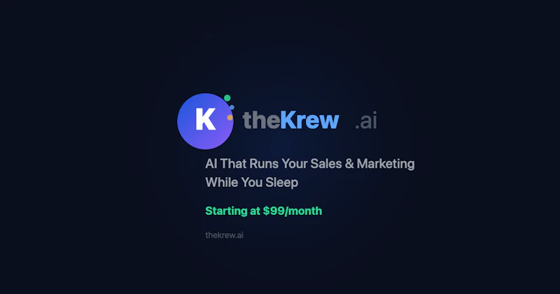 theKrew.ai screenshot 2