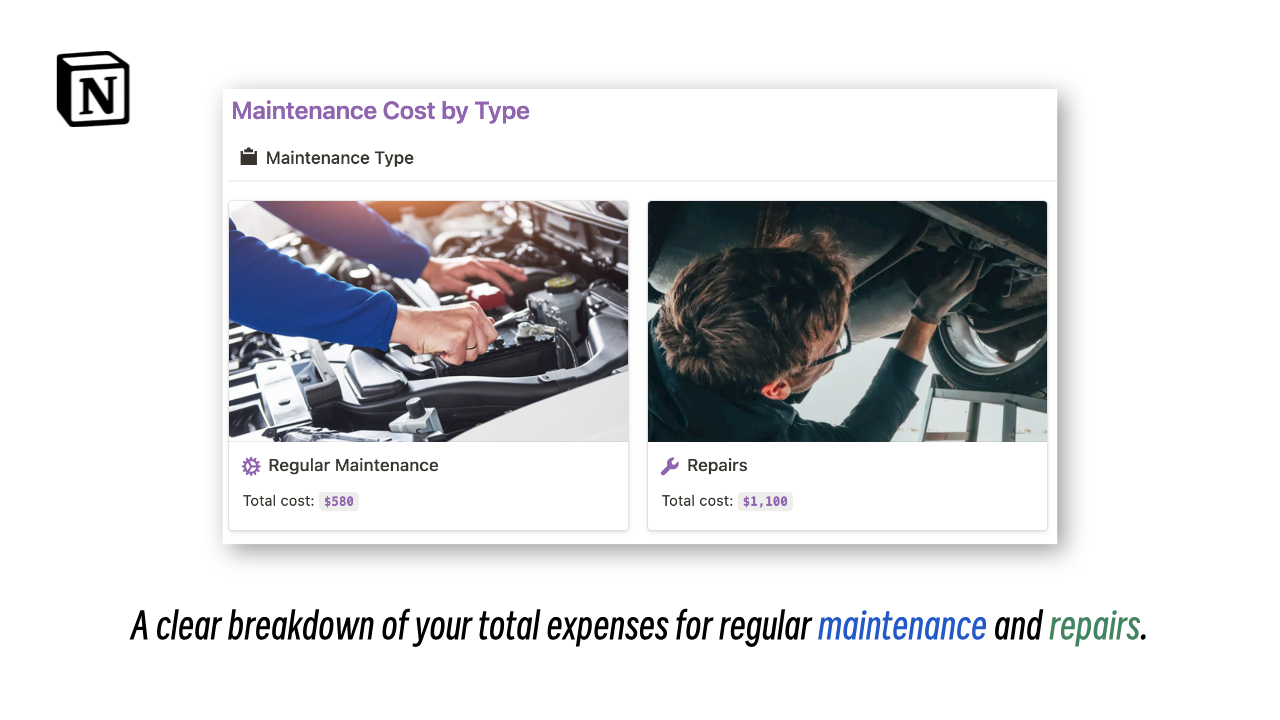 Notion Vehicle Management Portal gallery image